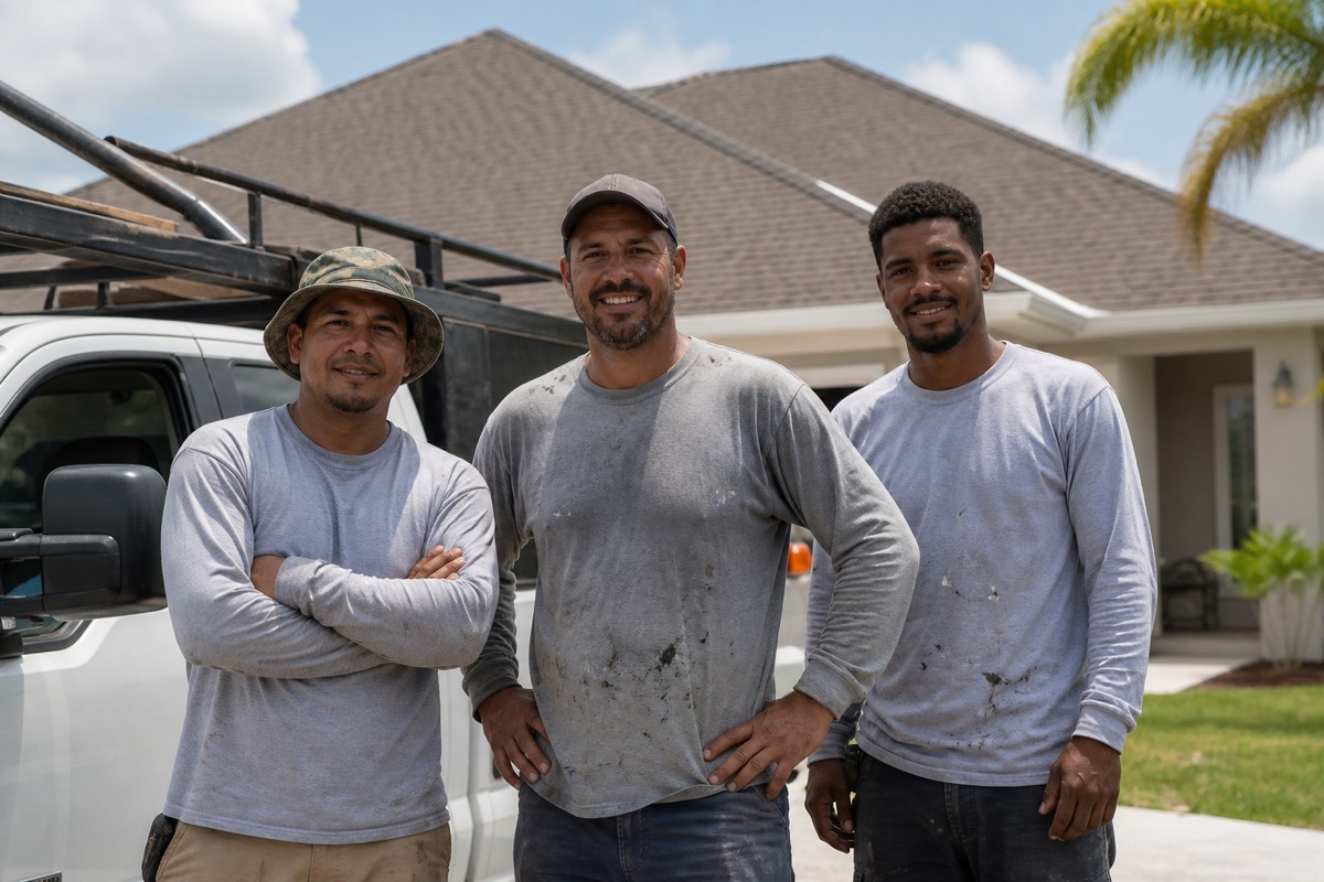 The Sam Damm Roofing Inc crew